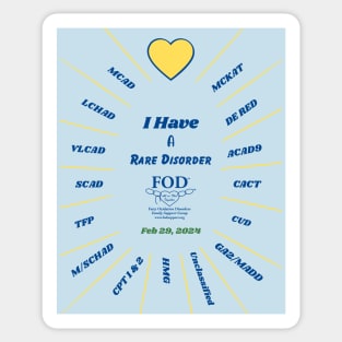 FOD Group Rare Disease Day 2024 I Have Sticker